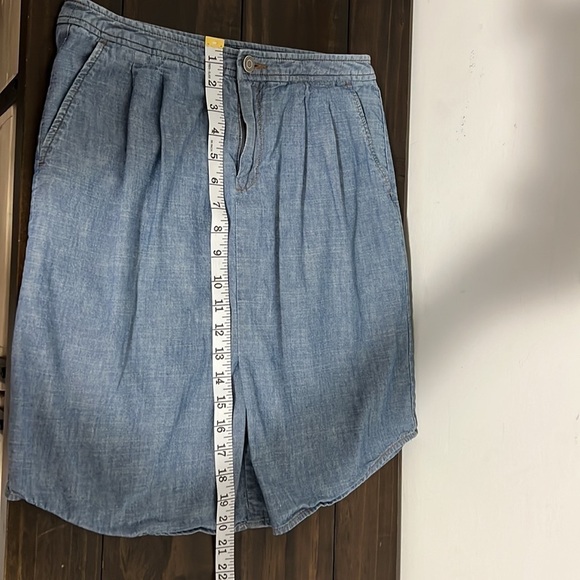 BANANA Republic Chambray Mini Skirt Size 2 - Picture 6 of 7